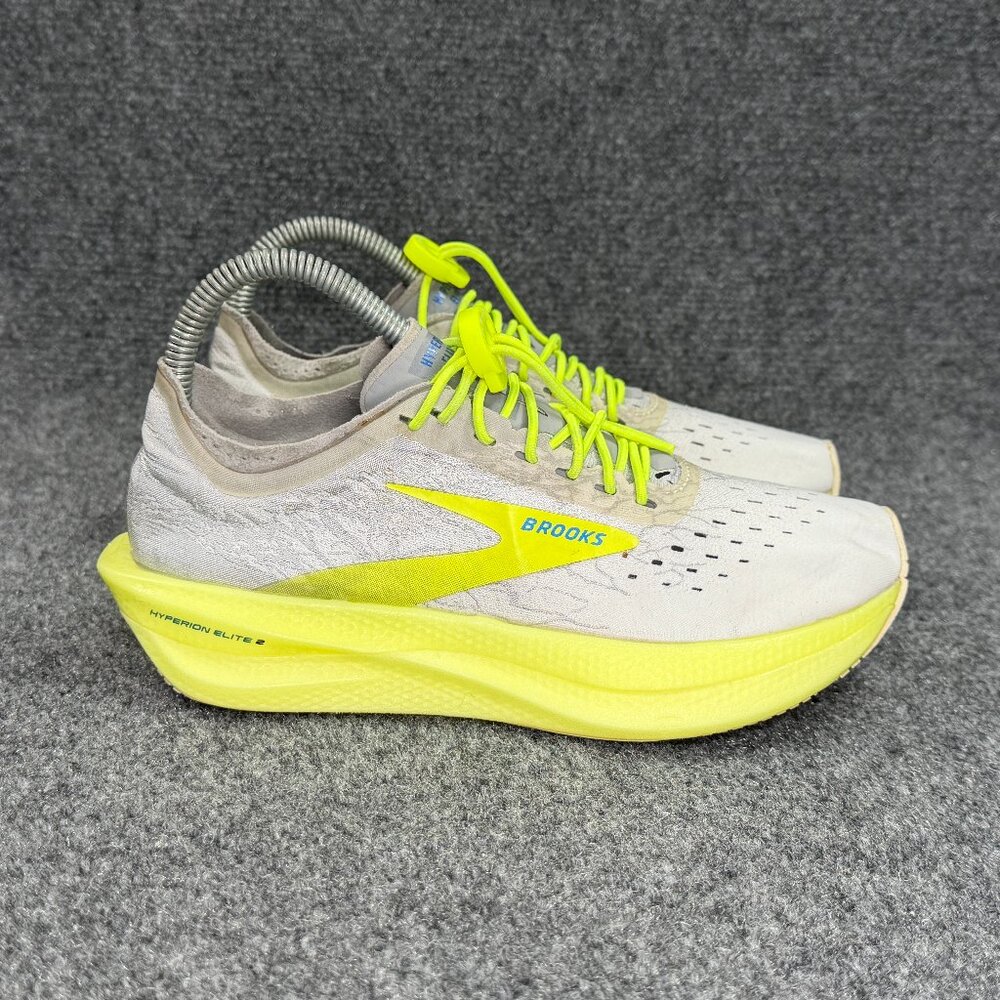Brooks Hyperion Elite 2 Running Shoes Men's Size 5 Gray Yellow Athleitc Training